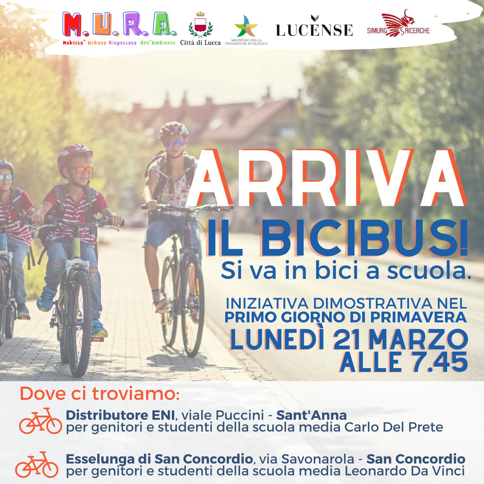 21 marzo 2022 – Arriva il BICIBUS per la Da Vinci: andiamo a scuola IN BICI!  – Istituto Comprensivo G.Ungaretti già Lucca2